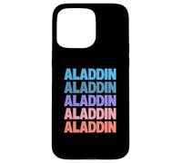 Funny Modern Repeated Text Design Aladdin Carcasa para iPhone 15 Pro MAX