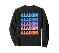 Funny Modern Repeated Text Design Aladdin Sudadera