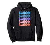 Funny Modern Repeated Text Design Aladdin Sudadera con Capucha