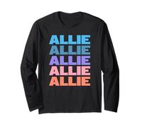 Funny Modern Repeated Text Design First Name Allie Manga Larga