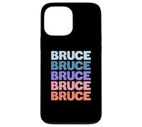 Funny Modern Repeated Text Design First Name Bruce Carcasa para iPhone 13 Pro MAX