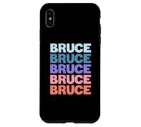 Funny Modern Repeated Text Design First Name Bruce Carcasa para iPhone XS MAX