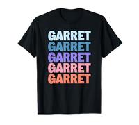 Funny Modern Repeated Text Design First Name Garret Camiseta