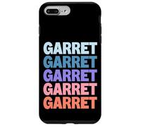 Funny Modern Repeated Text Design First Name Garret Carcasa para iPhone 7 Plus/8 Plus