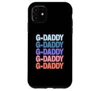 Funny Modern Repeated Text Design G-Daddy Grandpa Granddad Carcasa para iPhone 11