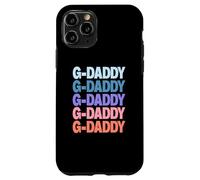 Funny Modern Repeated Text Design G-Daddy Grandpa Granddad Carcasa para iPhone 11 Pro