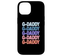 Funny Modern Repeated Text Design G-Daddy Grandpa Granddad Carcasa para iPhone 14