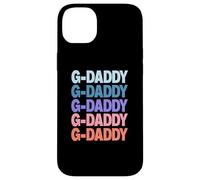 Funny Modern Repeated Text Design G-Daddy Grandpa Granddad Carcasa para iPhone 14 Plus
