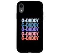 Funny Modern Repeated Text Design G-Daddy Grandpa Granddad Carcasa para iPhone XR