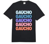 Funny Modern Repeated Text Design Gaúcho Argentina Uruguay Comfort Colors Adult Heavyweight T-Shirt