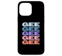 Funny Modern Repeated Text Design Gee Grandpa Granddad Carcasa para iPhone 13 Pro MAX