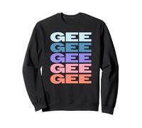 Funny Modern Repeated Text Design Gee Grandpa Granddad Sudadera