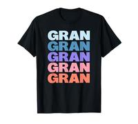 Funny Modern Repeated Text Design Gran Grandmother Camiseta