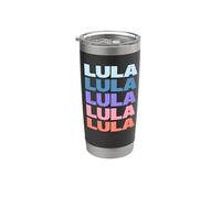 Funny Modern Repeated Text Design Lula Vaso térmico de acero inoxidable de doble pared