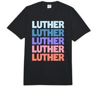 Funny Modern Repeated Text Design Luther Comfort Colors Adult Heavyweight T-Shirt