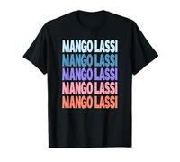 Funny Modern Repeated Text Design Mango Lassi Camiseta