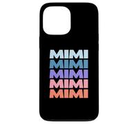 Funny Modern Repeated Text Design Mimi Grandmother Carcasa para iPhone 13 Pro MAX