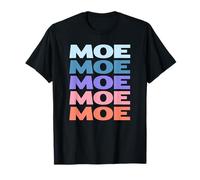 Funny Modern Repeated Text Design Moe Camiseta