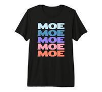 Funny Modern Repeated Text Design Moe Camiseta Premium