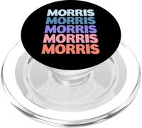 Funny Modern Repeated Text Design Morris PopSockets PopGrip para MagSafe
