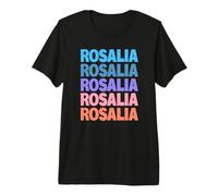 Funny Modern Repeated Text Design Rosalia Camiseta Premium