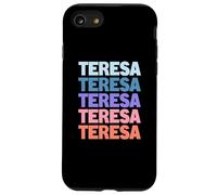 Funny Modern Repeated Text Design Teresa Carcasa para iPhone SE (2020) / 7 / 8