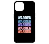 Funny Modern Repeated Text Design Warren Carcasa para iPhone 13