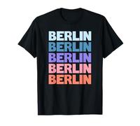 Funny Modern Repetitive Text Design Berlin Germany Camiseta