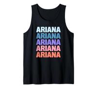 Funny Modern Repetitive Text Design First Name Ariana Camiseta sin Mangas