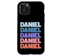 Funny Modern Repetitive Text Design First Name Daniel Carcasa para iPhone 11 Pro