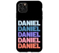 Funny Modern Repetitive Text Design First Name Daniel Carcasa para iPhone 11 Pro MAX