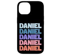 Funny Modern Repetitive Text Design First Name Daniel Carcasa para iPhone 14