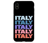 Funny Modern Repetitive Text Design Italy Europe Carcasa para iPhone XS MAX