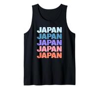 Funny Modern Repetitive Text Design Japan Japanese Camiseta sin Mangas