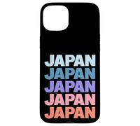 Funny Modern Repetitive Text Design Japan Japanese Carcasa para iPhone 15 Plus