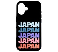 Funny Modern Repetitive Text Design Japan Japanese Carcasa para iPhone 16