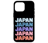 Funny Modern Repetitive Text Design Japan Japanese Carcasa para iPhone 16 Pro MAX