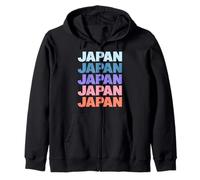 Funny Modern Repetitive Text Design Japan Japanese Sudadera con Capucha