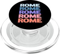 Funny Modern Repetitive Text Design Rome Italy PopSockets PopGrip para MagSafe