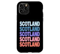 Funny Modern Repetitive Text Design Scotland Edinburgh Carcasa para iPhone 11 Pro