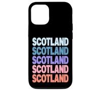 Funny Modern Repetitive Text Design Scotland Edinburgh Carcasa para iPhone 12/12 Pro