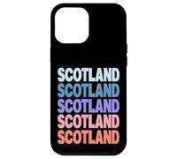 Funny Modern Repetitive Text Design Scotland Edinburgh Carcasa para iPhone 12 Pro MAX