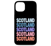 Funny Modern Repetitive Text Design Scotland Edinburgh Carcasa para iPhone 13