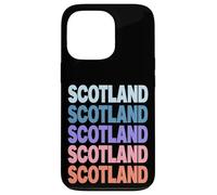 Funny Modern Repetitive Text Design Scotland Edinburgh Carcasa para iPhone 13 Pro