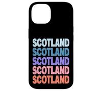 Funny Modern Repetitive Text Design Scotland Edinburgh Carcasa para iPhone 14