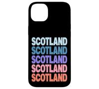 Funny Modern Repetitive Text Design Scotland Edinburgh Carcasa para iPhone 14 Plus