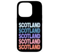 Funny Modern Repetitive Text Design Scotland Edinburgh Carcasa para iPhone 14 Pro
