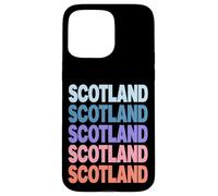 Funny Modern Repetitive Text Design Scotland Edinburgh Carcasa para iPhone 15 Pro MAX