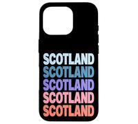 Funny Modern Repetitive Text Design Scotland Edinburgh Carcasa para iPhone 16 Pro