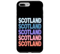 Funny Modern Repetitive Text Design Scotland Edinburgh Carcasa para iPhone 7 Plus/8 Plus